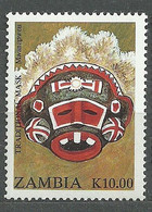 Zambia, 1992 (#602c), Traditional Masks, Masken, Maschere, Masques, Mascaras, Máscaras, Maski - 1v Single - Sonstige
