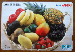 GIAPPONE Ticket Biglietto Frutta Fruits - Kansai Railway  Lagare Card 1.000 ¥ - Usato - World