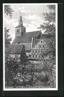 AK Gardelegen, Alter Stadtmauer Mit Blick Auf Die Marienkirche - Gardelegen