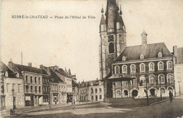 CPA FRANCE 59 "Solre-le-Château, Place De L'Hôtel De Ville" - Solre Le Chateau