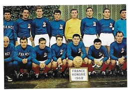 Photo Football Equipe De France Contre La Hongrie En 1962 - Sport