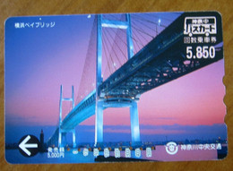 GIAPPONE Ticket Biglietto Architettura Ponte Bridge -  Railway Card 5850 ¥ - Usato - Wereld