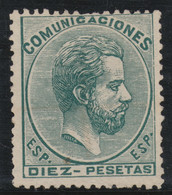 ESPAÑA (*) 129. Amadeo. 10 Ptas. Muy Bonito. - Unused Stamps