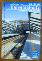 GIAPPONE Ticket Biglietto Treni - Railway Station - Universal City Station JR B  Card 5.000 ¥ - Usato - Mundo