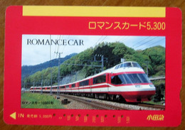 GIAPPONE Ticket Biglietto Treni - Express Train - Odakyu Romance Car 10000 Series HiSE Railway  Card 5.300 ¥ - Usato - Wereld