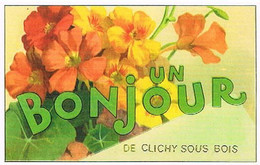 93 UN BONJOUR  DE  CLICHY  SOUS  BOIS  CPM  TBE  VR1171 - Clichy Sous Bois