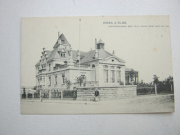 RIESA , Kaserne  ,  1918    ,  Seltene Karte - Riesa
