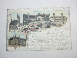 Köthen (Anhalt) ,   Seltene Karte  1896 - Köthen (Anhalt)