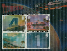 Stamp Timbre England Great Britain  Thunderbirds Gerry Anderson GB Feuillet Neuf 4 Et 6 Timbre S Royal Mail Mint Stamps - Collezioni