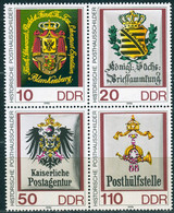 DDR - Mi 3306 / 3309 ⊞ ✶✶ # - Historische Posthausschilder 36x45 Mm - Nuevos