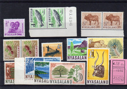 ##(DAN2105)- Nyasaland 1964  Complete Definitive Set 12 Vals MNH** - Nyasaland (1907-1953)
