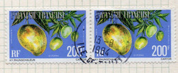 37CRT680 - POLINESIA FRANCESE , Servizio Michel N. 15A Coppia Usato (crt) - Dienstzegels