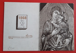 Calendarietto Religioso Anno 1968 - Petit Format : 1961-70