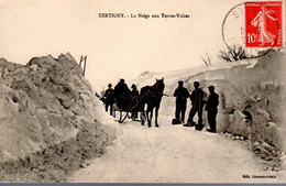 XERTIGNY  -  La Neige Aux Terres Vidées  -  Animation  -  Hommes Déblayant La Neige - Xertigny