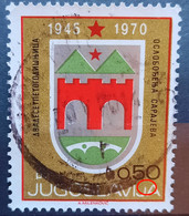 COAT OF ARMS-0.50 D-ERROR-SHORT J-SARAJEVO-BOSNIA-YUGOSLAVIA-1970 - Imperforates, Proofs & Errors