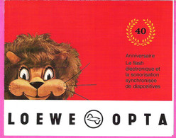 Lot 2 Dépliants Publicitaires Loewe Opta Flash électronique Et Enregistreurs Sur Bande Hi-Fi Années 60' - 1950 - ...