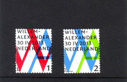 Nederland NVPH 3057-58 Serie Inhuldigingszegels Willem Alexander 2013 Gestanst Postfris MNH Netherlands Inauguration - Unused Stamps