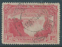 Rhodesia, / B.S.A.Co., 1905 Victoria Falls, 1d, Perf 14.5, FILABUSI SI(DING) ..NOV 1905 C.d.s. - Südrhodesien (...-1964)
