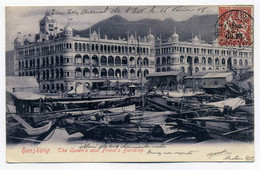 TSIN TSIN Arsenal De L'est  / CHINE Poste Française / 1908 / Sur CPA De HONKGONG The Queen's And Prince's Building - Marques D'armée (avant 1900)