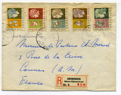 Lettre Recommandée GRONINGEN / NEDERLAND / YT N°613 à 617 / 1953 - Storia Postale