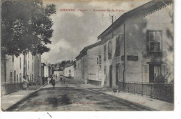 Delcampe - 88 - CHATEL - Belle Animation Avenue De La Gare  ( Café Masson ) - Chatel Sur Moselle