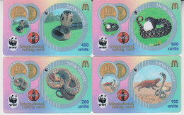 CHINA WWF SNAKE COBRA BOA CONSTRICTOR PHYTON MONGOOSE SET OF 5 PUZZLES - Jungle