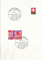 ET Werbedatumstempel  "Andermatt - Wintersport Am Gotthard"         1958 - Briefe U. Dokumente