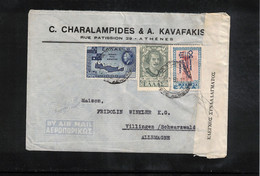 Greece 1950 Interesting Airmail Censored Letter To Germany - Storia Postale