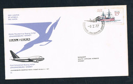 1977 - FDC - SOUTH AFRICA AIRWAYS - JHB To  Sydney - AirMail - FDC