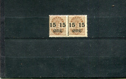 Danemark 1904 Yt 42 * X 2 - Unused Stamps