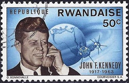 Rwanda 1965 - Mi 131 - YT 124 ( John Fitzgerald Kennedy ) - Used Stamps