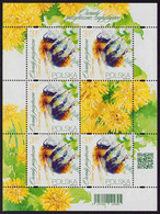 Poland 2021 Beneficial Insects / Bees And Bumblebees, Flowers, Insect, Animal, Bee, Nature / Full Sheet MNH** New!!! - Volledige Vellen