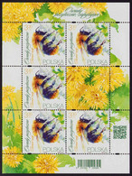 Poland 2021 Beneficial Insects / Bees And Bumblebees, Flowers, Insect, Animal, Bee, Nature / Full Sheet MNH** New!!! - Ganze Bögen