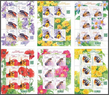 Poland 2021 Beneficial Insects / Bees And Bumblebees, Flowers, Insect, Animal, Bee, Nature / Full Sheets MNH** New!!! - Ganze Bögen