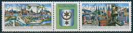 DDR - Mi 3338 / 3339 = WZd 828 □□□ ✶✶ # - 10+5/Zf/20Pf       Briefmarkenausstellung Halle - Unused Stamps