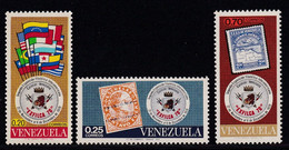 Venezuela 1970,. Stamp-on-stamp, Flags, Complete Set MNH - Venezuela