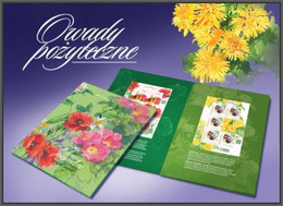 Poland 2021 Booklet Folder - Beneficial Insects / Bees And Bumblebees, Flowers, Insect, Animal Bee / Imperforated Sheets - Carnets