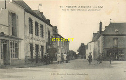 44 Moisdon La Rivière, Place De L'Eglise Et Route De Chateaubriant - Moisdon La Riviere