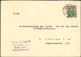 Berlin Bizone 16 Pfg Netzaufdruck Auf Ortsbrief Aus Berlin SW 61 Alt-Einkreisstegstempel - Covers & Documents