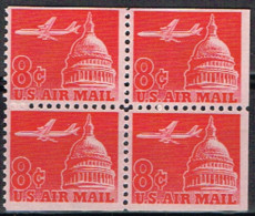 USA 15 - ETATS UNIS PA 61 Bloc De 4 Neuf** Non-dentelé Sur 3 Faces - 3b. 1961-... Nuovi