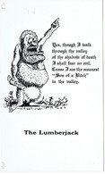 The Lumberjack On QSL Card From KRM 9617, Jim & Ida Masters, Wiersma St., Cedar Springs, Mich, USA (Aug 1970) - CB