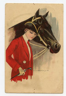 Illustrateur Nanni. L'écuyère. Et Son Cheval. Woman. Horse. Girl . Women - Nanni