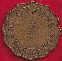 CHYPRE 1 PIASTRE - 1944 - Cipro