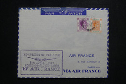 HONG KONG - Enveloppe De La Reprise Du Service Aérien Hong Kong / France En 1947 - L 97519 - Covers & Documents