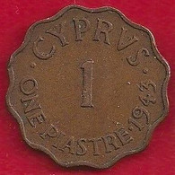 CHYPRE 1 PIASTRE - 1943 - Cyprus