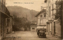 Aurec * Une Rue Du Quartier Du Breuil * Hôtel Café * Automobile Voiture Ancienne De Marque ? - Sonstige & Ohne Zuordnung