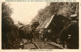 Brugeilles * Catastrophe Du Chemin De Fer Par Suite D'éboulement * Voie Ferrée D'arvant à Capdenac * Train Déraillement - Sonstige & Ohne Zuordnung