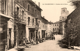 La Chaise Dieu * Avenue De La Gare * Poste Ptt * Hôtel FOUILLOUX - La Chaise Dieu