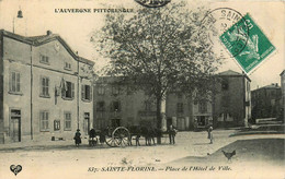 Ste Florine * La Place De L'hôtel De Ville * Mairie Et école Communale Des Garçons * Attelage - Sonstige & Ohne Zuordnung