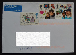 2014 GB/UK To Canada Cover - Cartas & Documentos